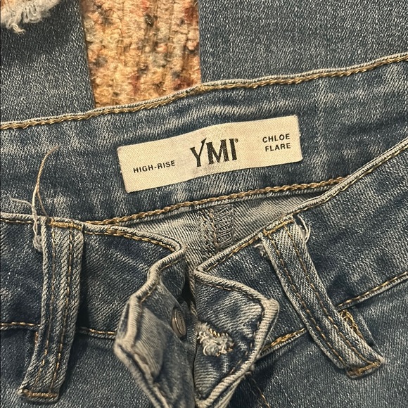 YMI Blue Flare Jeans - Picture 2 of 3